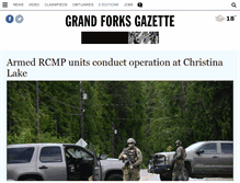 Tablet Screenshot of grandforksgazette.ca